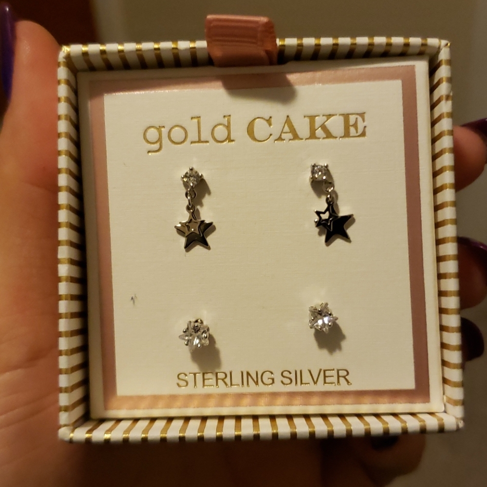 Gold CAKE earrings